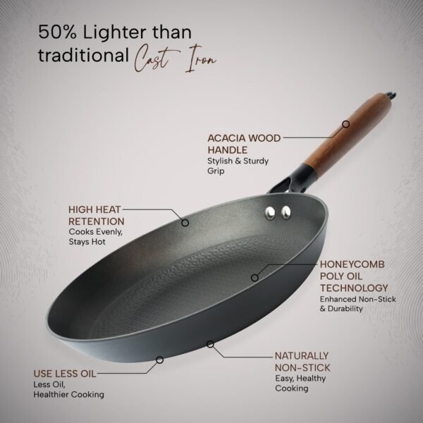 KROSLO CAST IRON FRY PAN