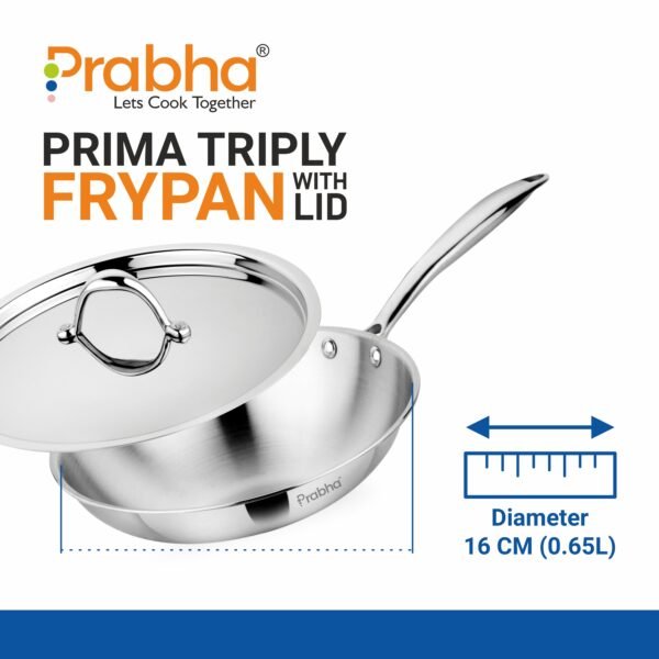 Prabha Triply Frypan With Lid