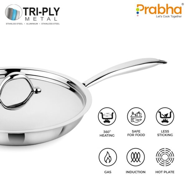 Prabha Triply Frypan With Lid
