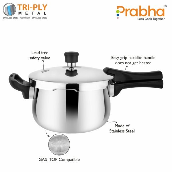 Prabha Triply Kalash Cooker