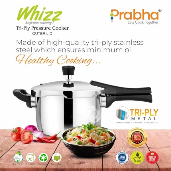Prabha Whizz Triply Pressure Cooker