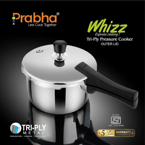 Prabha Whizz Triply Pressure Cooker
